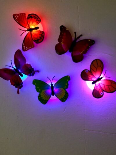 Butterfly 3D Night Lamp – Illusion LED Decor | Indo Glow