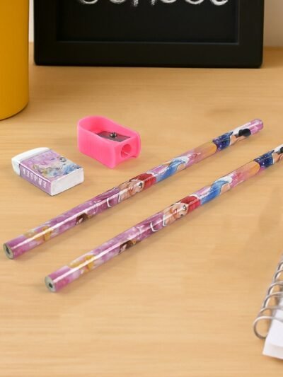 Cartoon Wooden Pencil Set – 5-in-1 Kids Stationery | Writezo