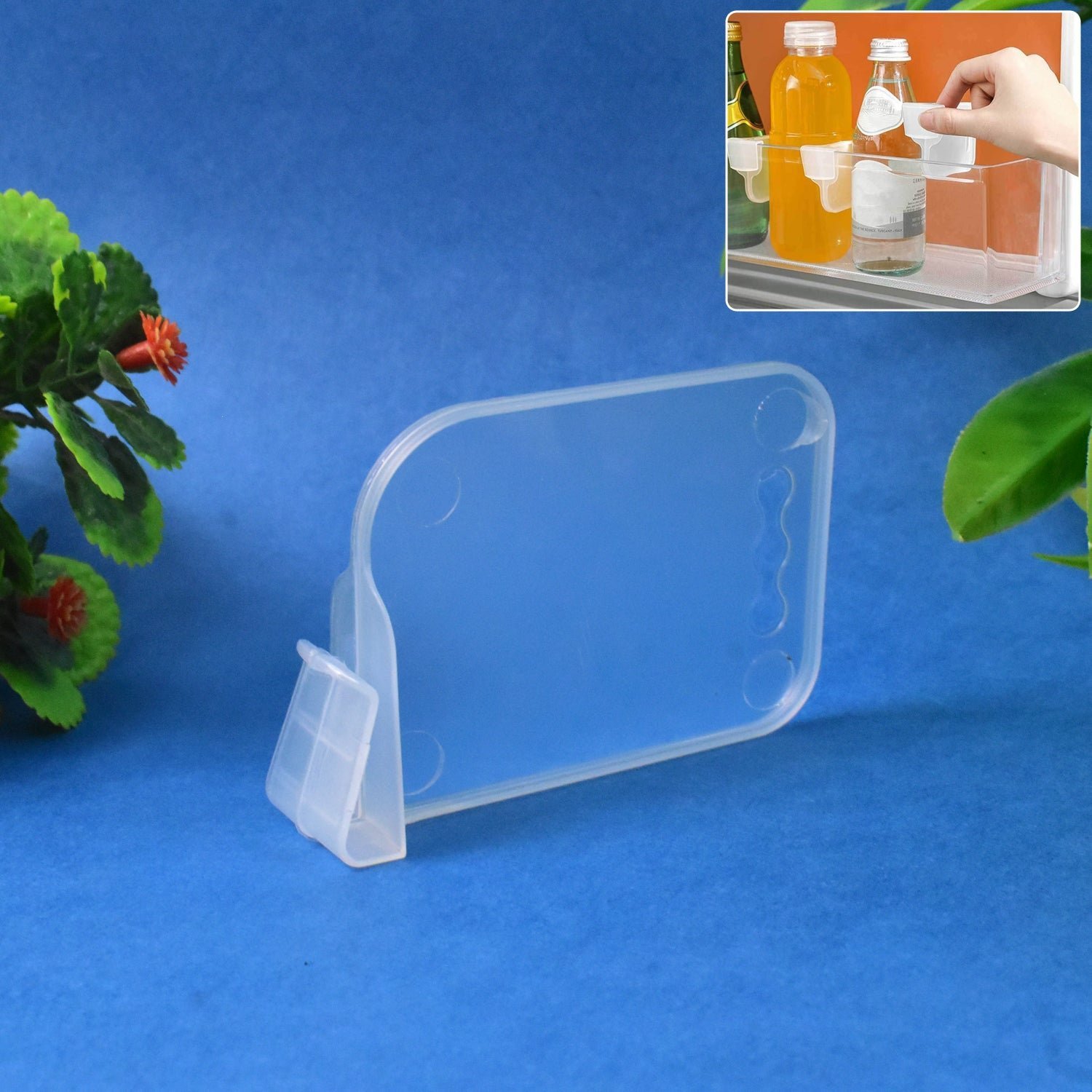 Plastic Storage Basket Organizer – Adjustable Fridge Space Saver