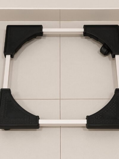 Fridge & Washing Machine Stand Trolley – Adjustable Heavy-Duty 50x50 cm