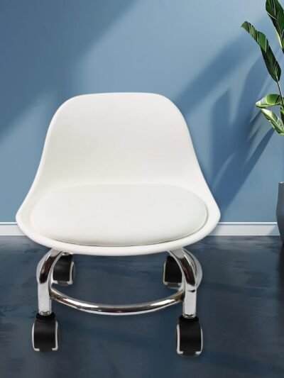 Rolling Stool with Wheels – Low Height & Ergonomic | Indo Glow