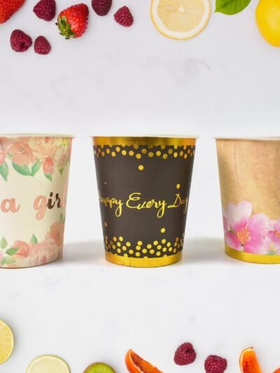 Disposable Paper Cups � Mixed Colour 3 Pcs Set | hydrozilla