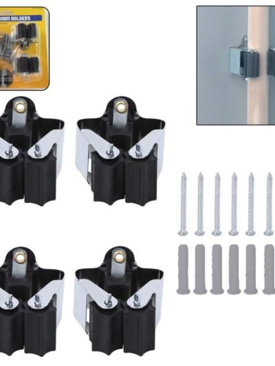 Wall Mount Mop Holder � No-Slide Grip for Home & Garage | GlimmerHome