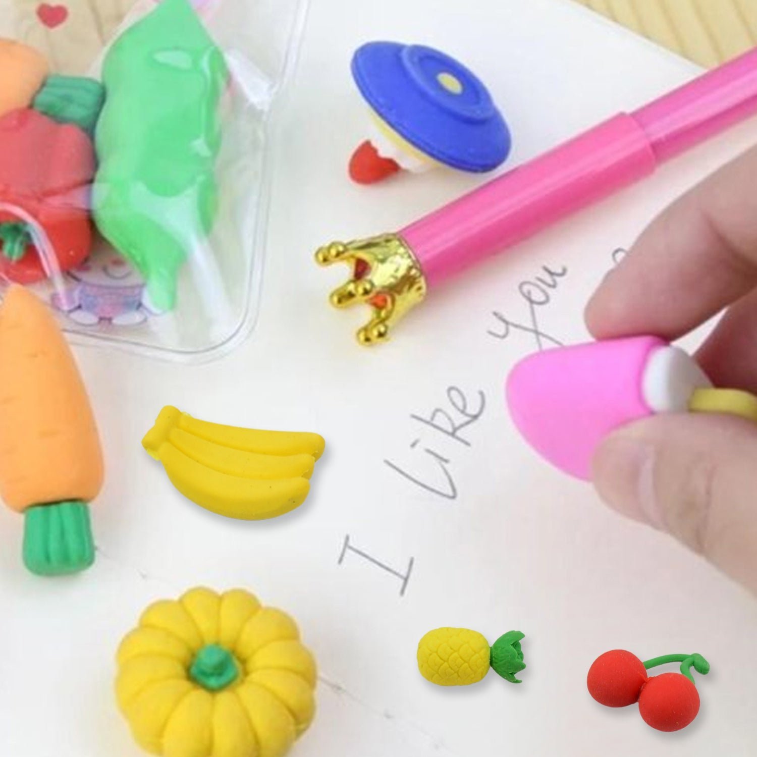 Colorful Erasers � Fun and Vibrant Stationery for Kids
