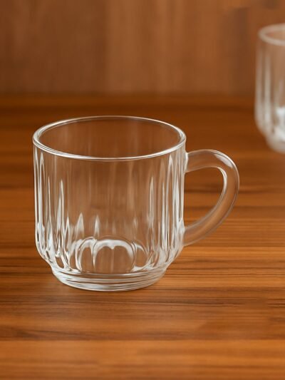 Transparent Plastic Tea Cups Set of 6 – Unbreakable & Lightweight