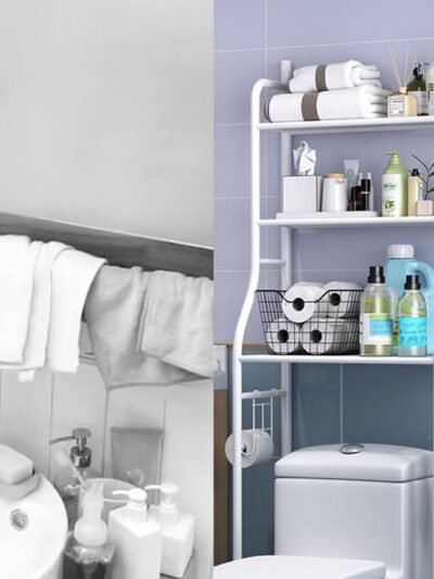 Over Toilet Storage Rack – Space-Saving Metal Shelf | Bathora