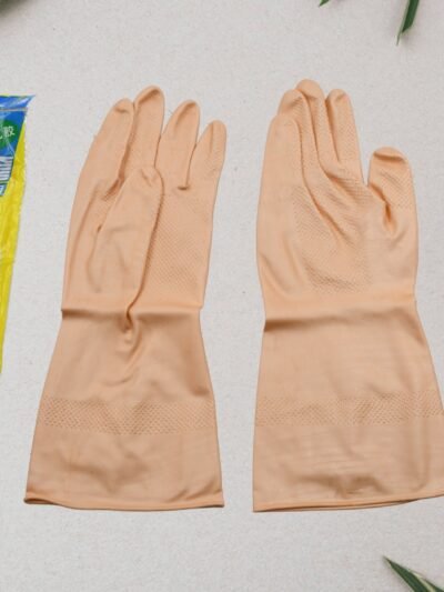 Natural Gum Rubber Cleaning Gloves – Durable & Reusable | SparkleTidy