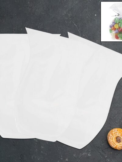 Clear Cookie Bags – Durable Food-Grade Treat Packaging (50 Pc)