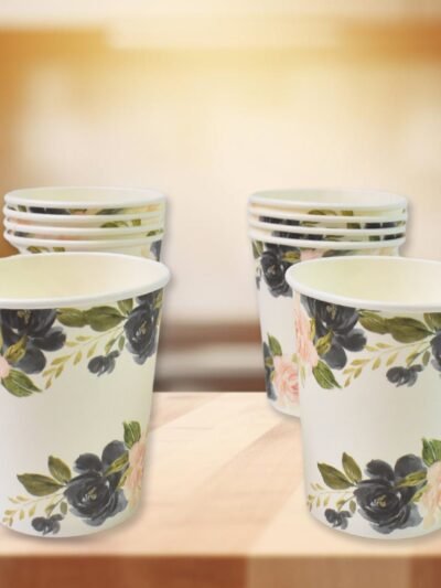 Disposable Paper Cups � Mixed Design 10 Pcs Set | Papezo