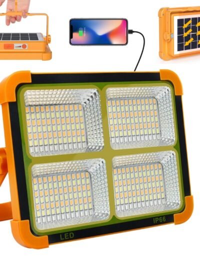 Solar LED Flood Light – High Brightness & Portable Power Bank