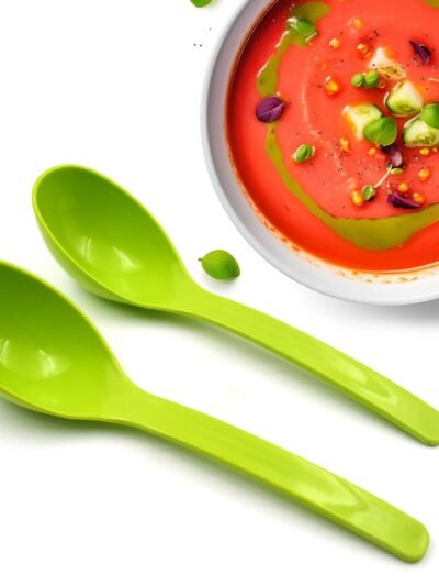 Plastic Kitchen Ladle – 2-Pc Serving Spoon Set | Serve Stellar