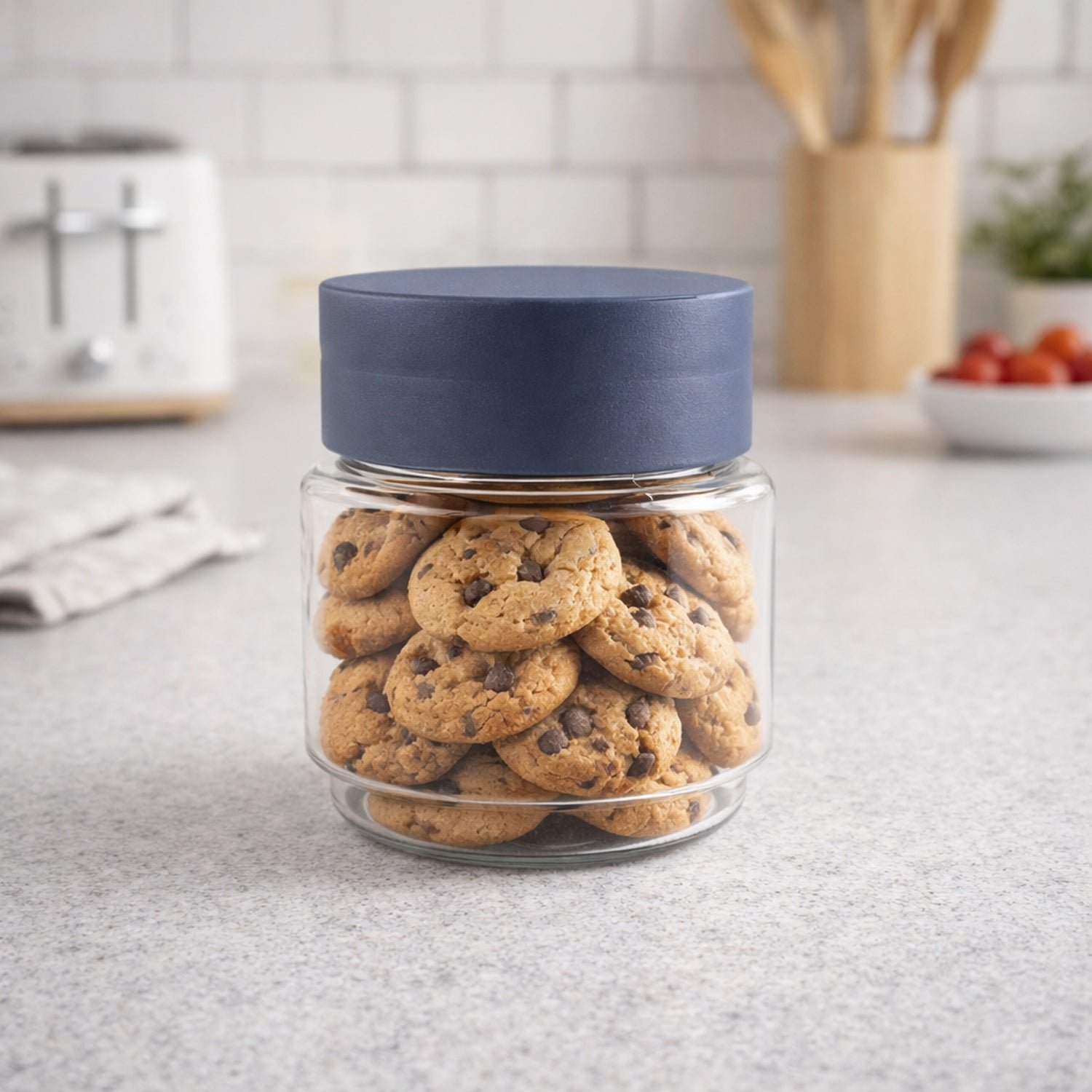Airtight Kitchen Storage Jar – Secure 500 ML Transparent Container