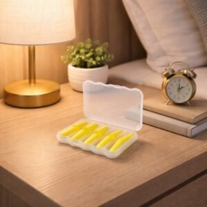 Foam Ear Plugs – Soft Reusable Noise Reduction Set with Case