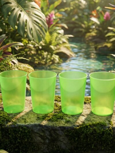 Reusable Plastic Tumblers – BPA-Free 4-Piece Set | Serve Stellar