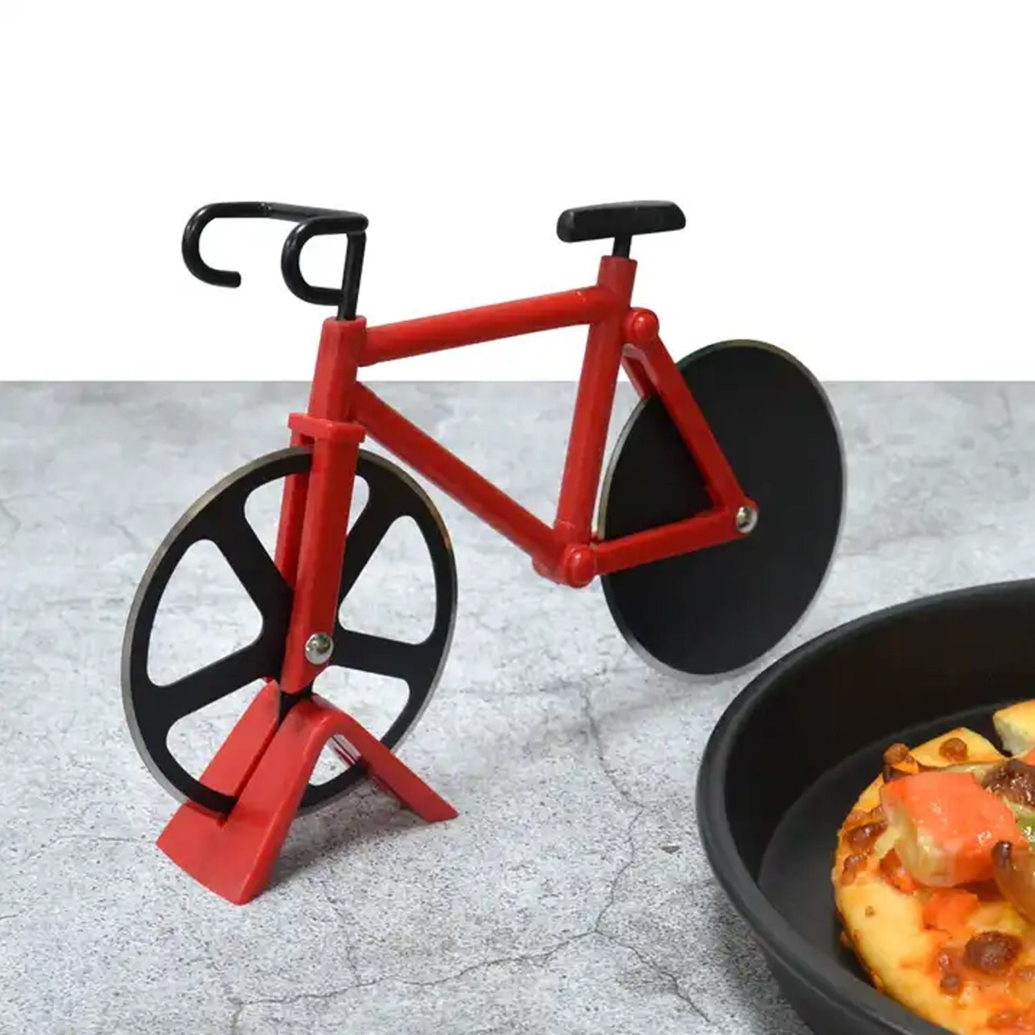 Bicycle Pizza Cutter – Stainless Steel Blade | Quickslice