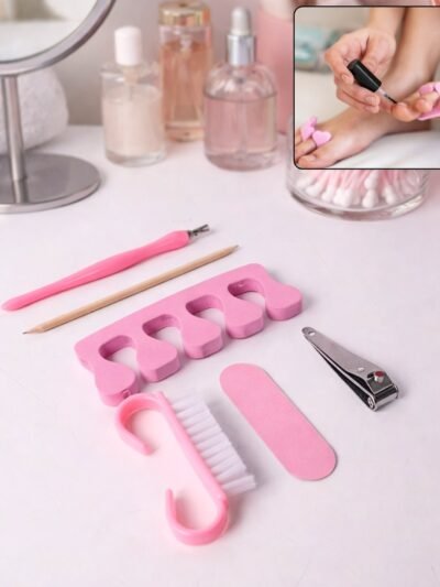 Manicure Kit – Compact 6-in-1 Nail Care Grooming Set