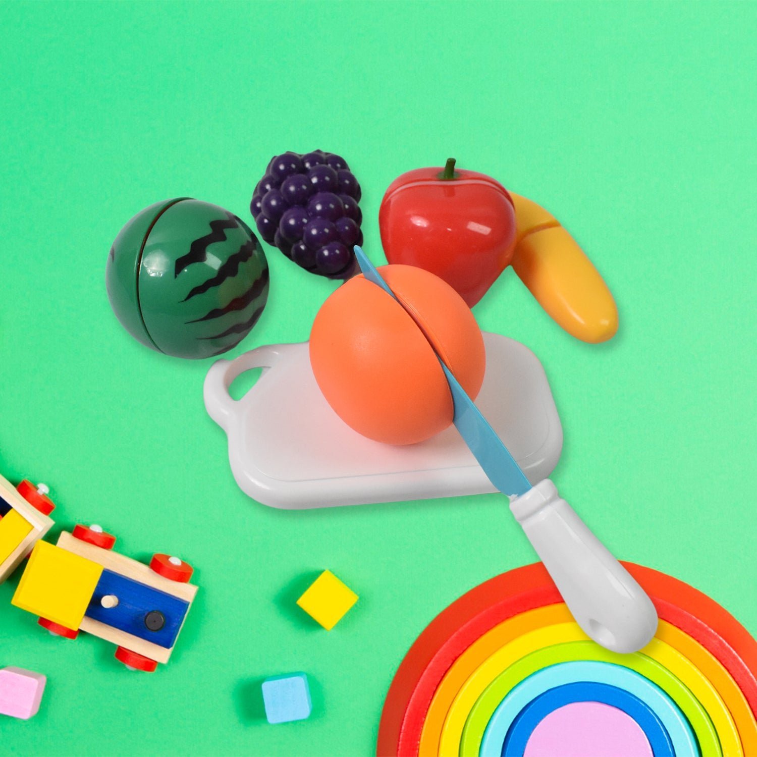 Fruit Cutting Toy Set � Sliceable Play Food for Kids | Aditi