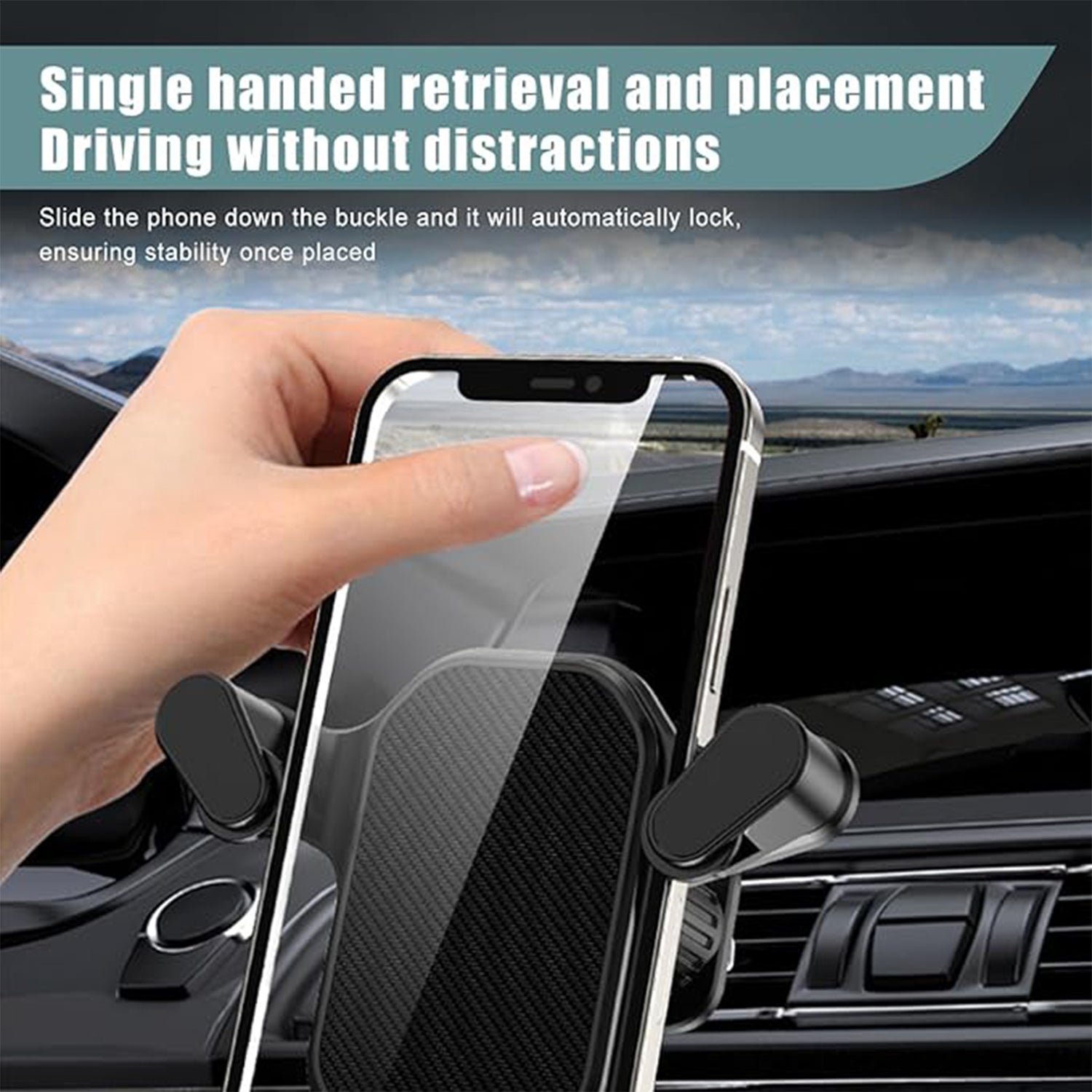 Car Mobile Holder – Gravity Auto-Locking Air Vent Mount