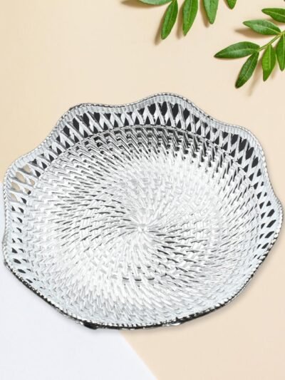 Mukhwas Serving Tray – Durable Plastic, Traditional Round 18cm |