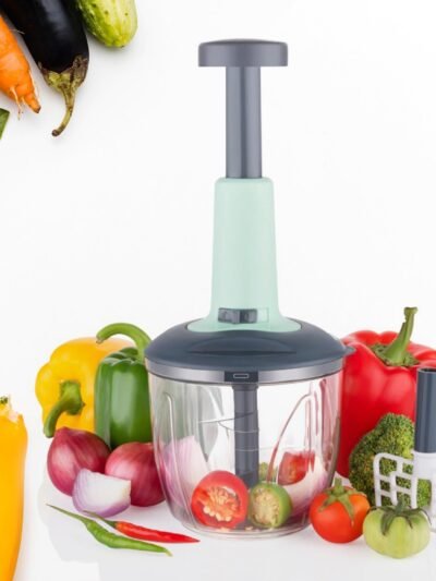 Vegetable Chopper – 1100ml, 6 Blades, Easy Push | Quickslice