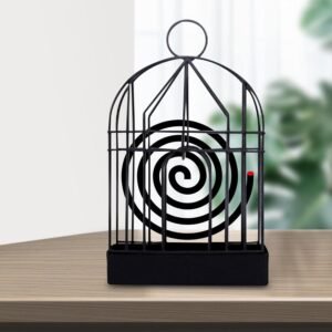 Mosquito Coil Holder – Decorative Vintage Iron Birdcage | FlyTamer