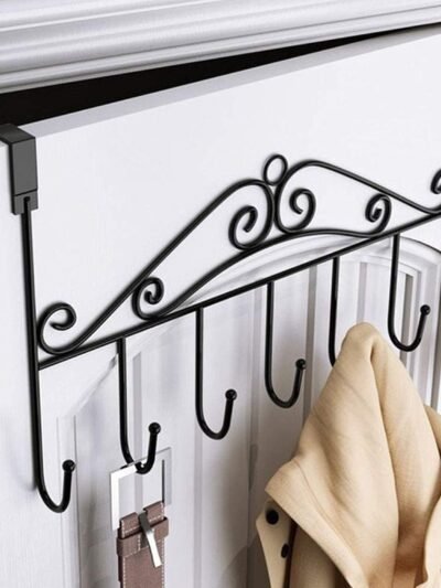 Over Door Hanger Rack � 7 Hooks Metal Organizer | Indo Glow