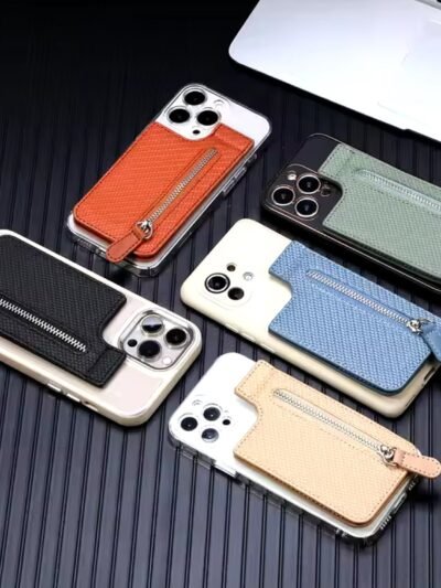 Adhesive Card Phone Holder � Zipper Pocket Wallet | Mobil�on