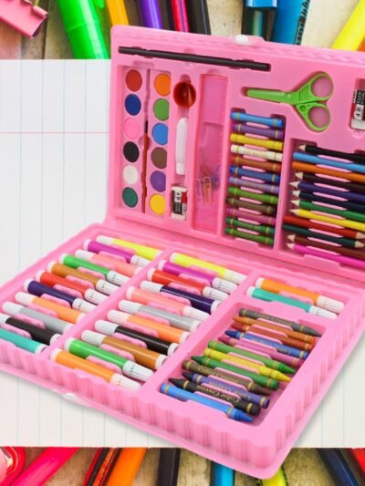 Kids Art Set – 86 Pcs Coloring & Drawing Kit | Craftily