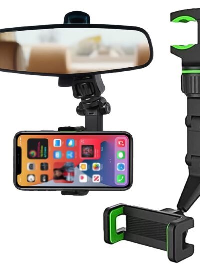 Car Rear View Mobile Holder – 360° Rotatable Mount | Velvet Wheels