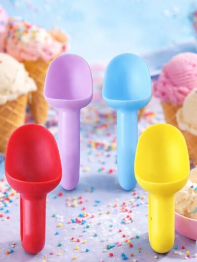 Plastic Ice Cream Scoop – 4 Pc Multipurpose Kitchen Set
