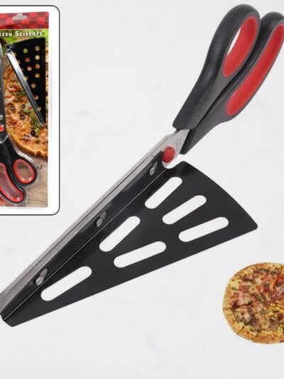 Pizza Cutter Scissors – Stainless Steel with Removable Spatula | Quickslice