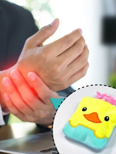 Small Hot Water Bag – Yellow Duck Design for Pain Relief | Velvet Wellness