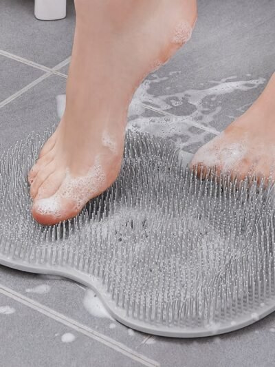 Silicone Foot Scrubber Mat � Soft Bristles for Easy Foot Care