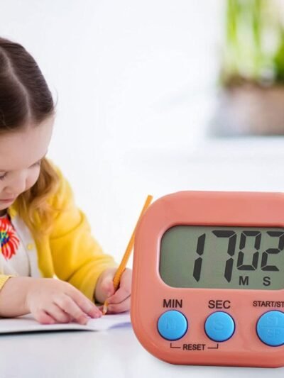 Digital Kitchen Timer – Clear Display & Stopwatch | VoltDesk