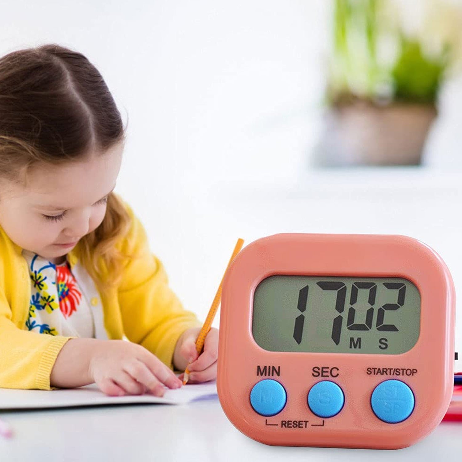 Digital Kitchen Timer – Clear Display & Stopwatch | VoltDesk