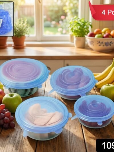 Silicone Stretch Lids – 4 Piece Reusable Food Covers