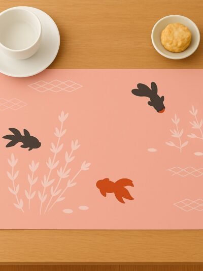 Dining Table Placemats – Elegant Heat Resistant Fish Design Set