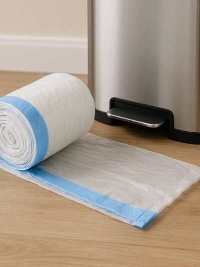 Garbage Bags 45x45 cm with Tie Handle – Leak-Proof & Durable