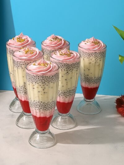 Dessert & Falooda Glasses – Premium 400ML Set of 6