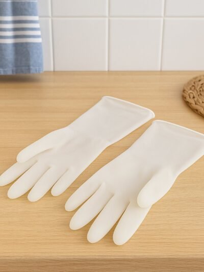 Small Kids Dishwashing Gloves – Soft Reusable Latex Set