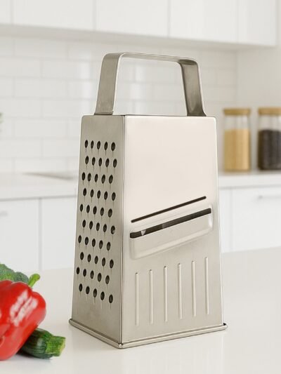 Stainless Steel 5-in-1 Grater and Slicer – Durable Kitchen Tool
