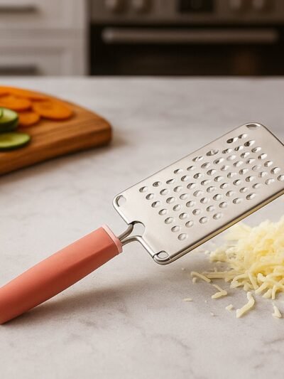 Stainless Steel Cheese & Vegetable Grater – Soft Grip Handle