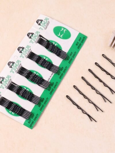 Small Black Bobby Pins – Strong Non-Slip Hair Clips, 36 Pc