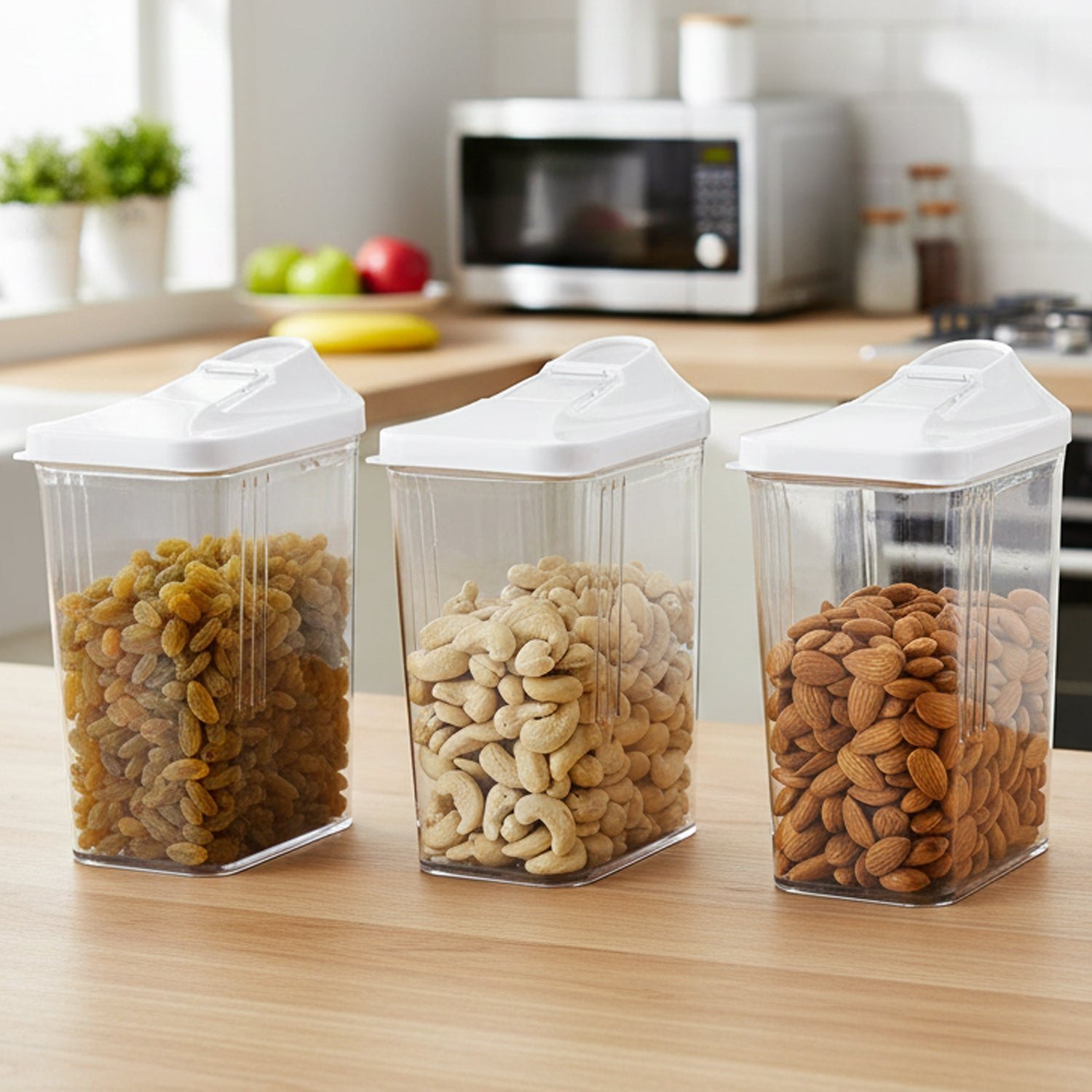 Airtight Storage Containers – Easy Flow 1100 ML (3 Pc Set)