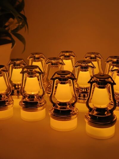 Vintage Lantern Flameless LED Candle Set – Elegant Warm Glow