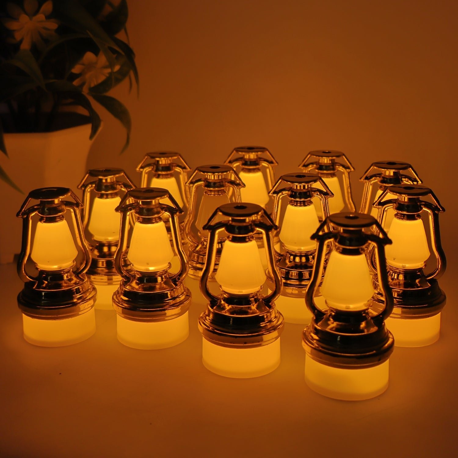 Vintage Lantern Flameless LED Candle Set – Elegant Warm Glow