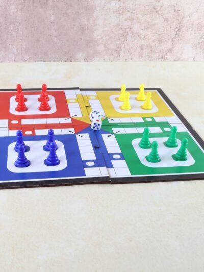 Pocket Ludo Game – Foldable Travel Board Set for Kids & Family
