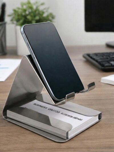 Small Desktop Mobile Phone Stand – Compact Hands-Free Holder