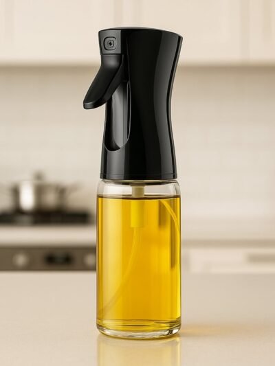 Oil Spray Bottle 300ml – Fine Mist Glass Dispenser for Cooking