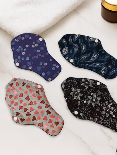 Reusable Cloth Sanitary Pads – 4 Pc Eco-Friendly Set